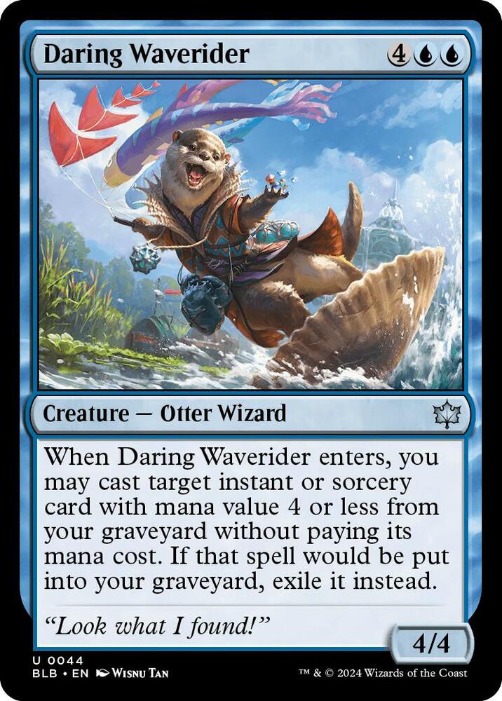 Daring Waverider 44 card from Bloomburrow
