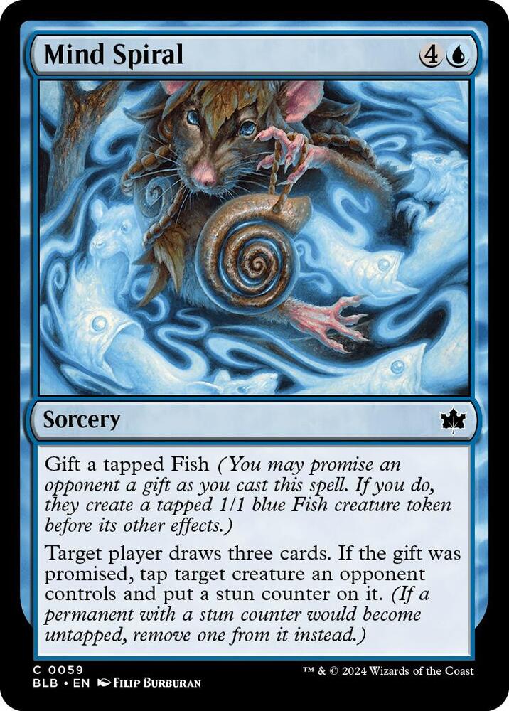 Mind Spiral 59 card from Bloomburrow