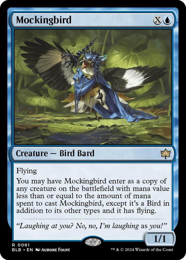 Mockingbird 61 card from Bloomburrow