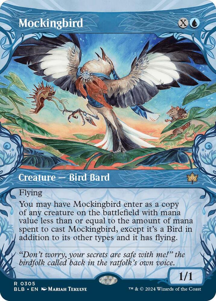 Mockingbird (Showcase) 305 card from Bloomburrow