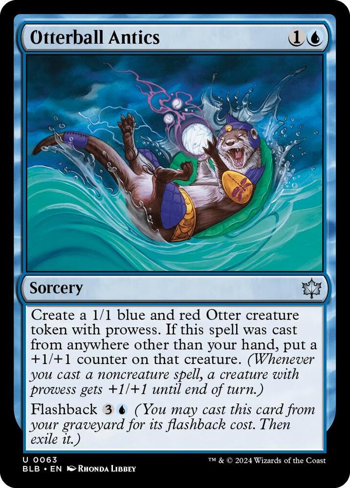 Otterball Antics 63 card from Bloomburrow