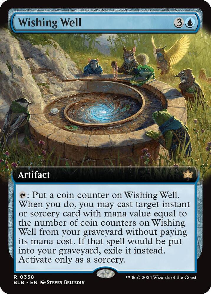 Wishing Well (Extended Art) 358 card from Bloomburrow