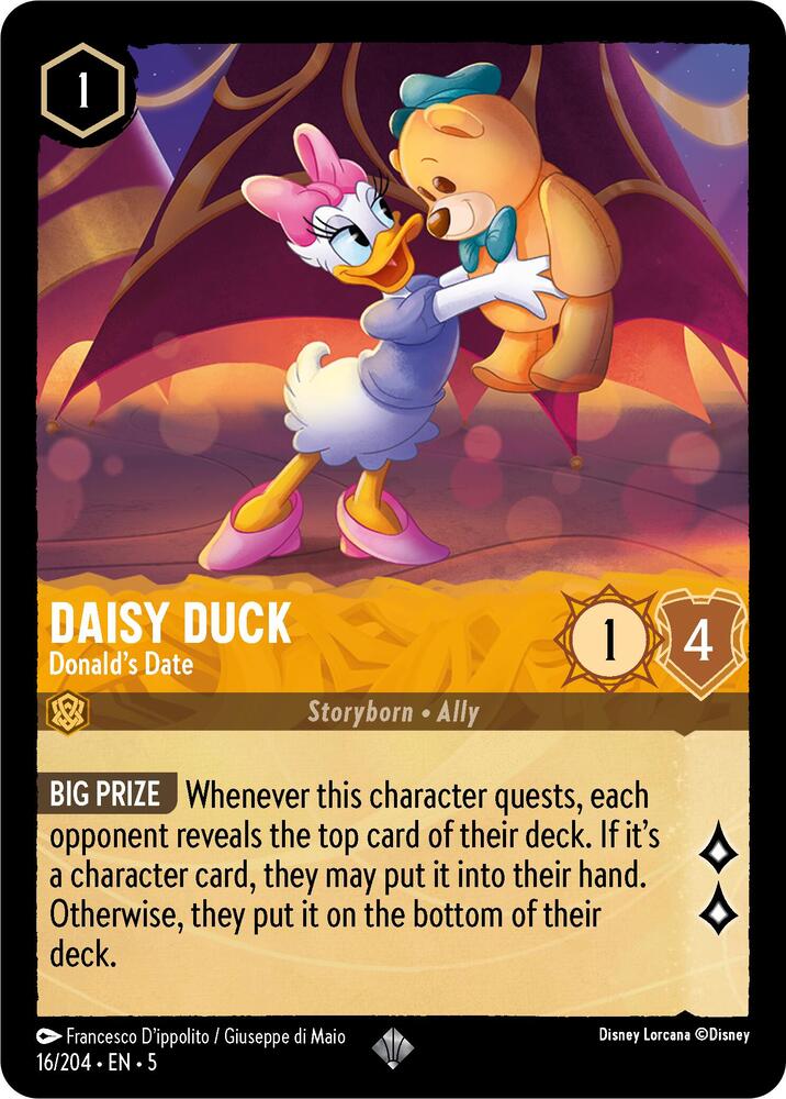 Daisy Duck - Donald's Date 16/204 card from Shimmering Skies