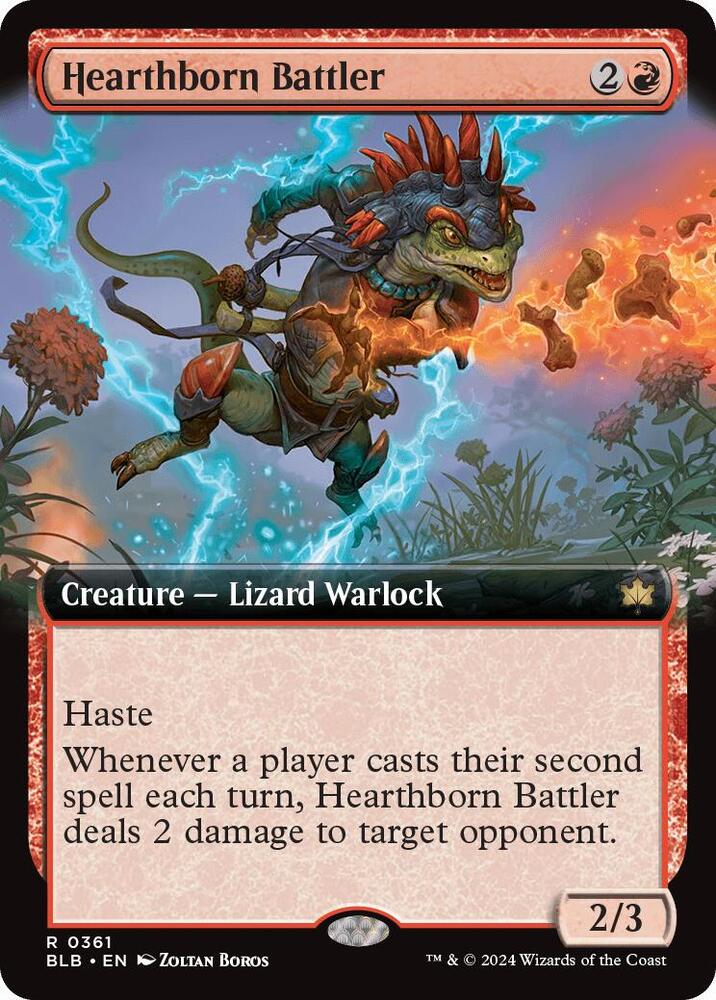 Hearthborn Battler (Extended Art) 361 card from Bloomburrow
