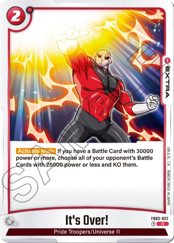 It's Over! FB03-023 card from Raging Roar