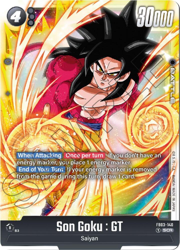 Son Goku : GT FB03-140 card from Raging Roar
