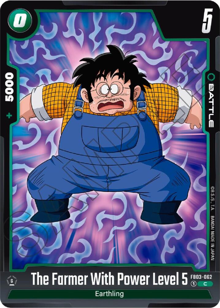 The Farmer With Power Level 5 FB03-062 card from Raging Roar