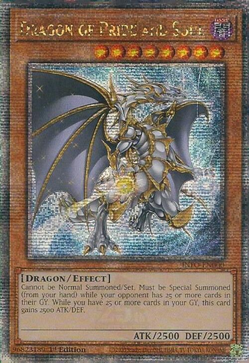 Dragon of Pride and Soul (Quarter Century Secret Rare) INFO-EN000 card from The Infinite Forbidden