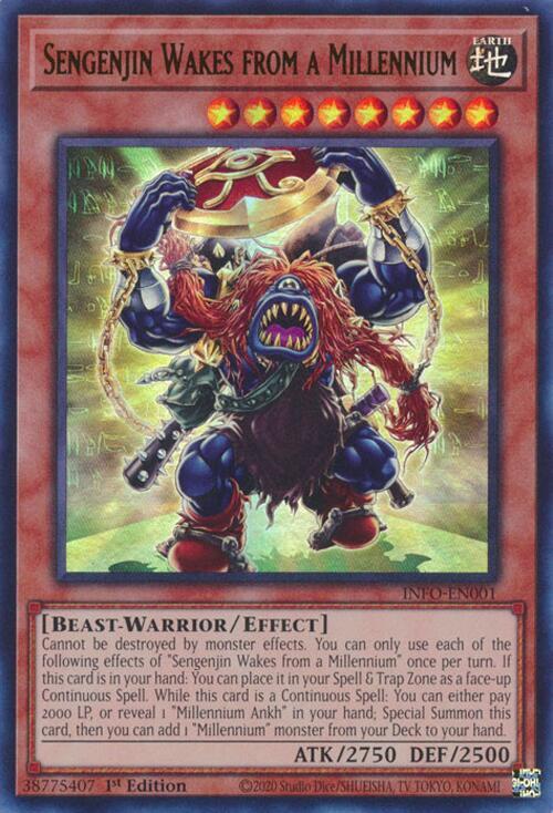 Sengenjin Wakes from a Millennium INFO-EN001 card from The Infinite Forbidden