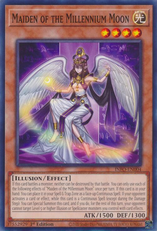 Maiden of the Millennium Moon INFO-EN004 card from The Infinite Forbidden