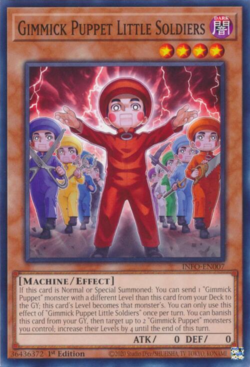 Gimmick Puppet Little Soldiers INFO-EN007 card from The Infinite Forbidden