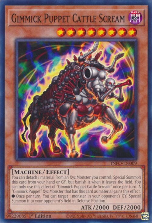 Gimmick Puppet Cattle Scream INFO-EN009 card from The Infinite Forbidden