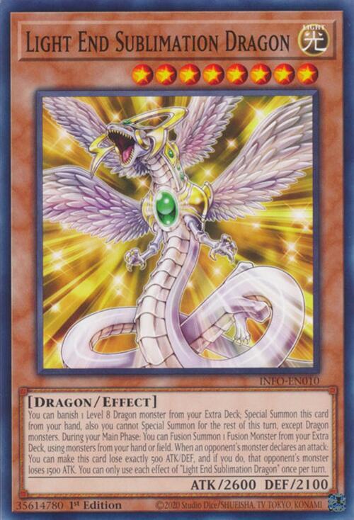 Light End Sublimation Dragon INFO-EN010 card from The Infinite Forbidden