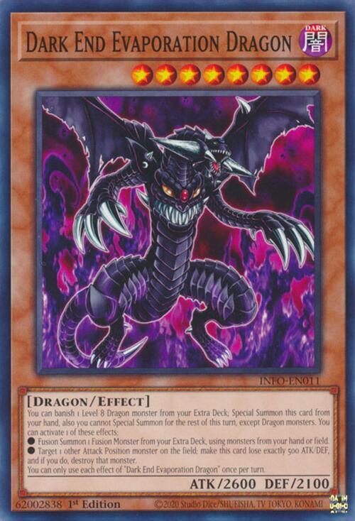 Dark End Evaporation Dragon INFO-EN011 card from The Infinite Forbidden