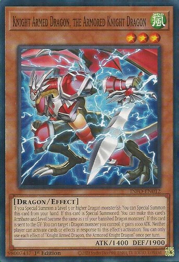 Knight Armed Dragon, the Armored Knight Dragon INFO-EN012 card from The Infinite Forbidden