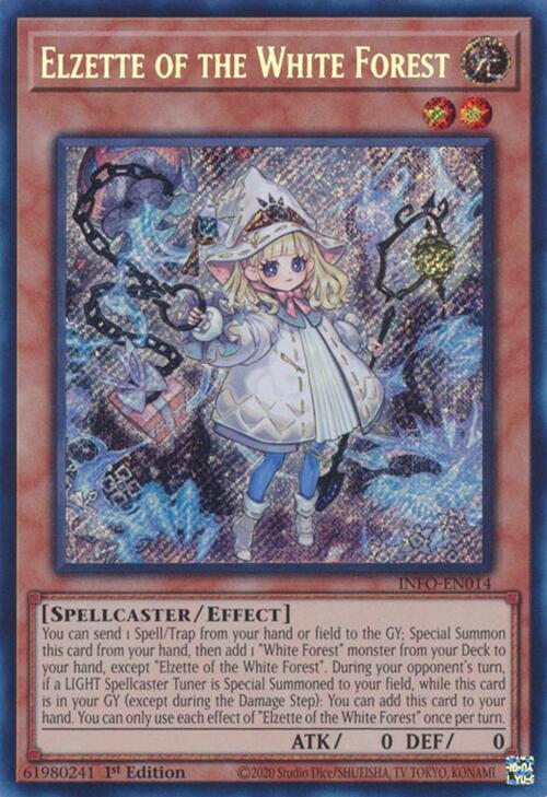 Elzette of the White Forest INFO-EN014 card from The Infinite Forbidden
