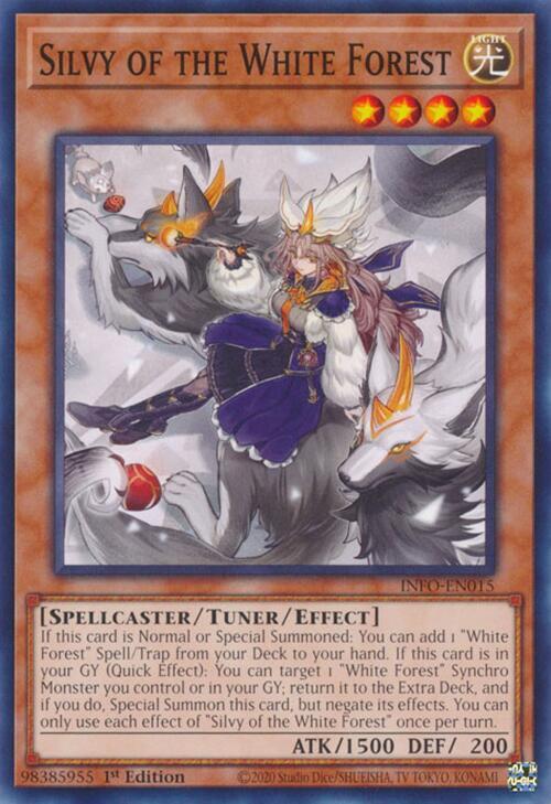 Silvy of the White Forest INFO-EN015 card from The Infinite Forbidden