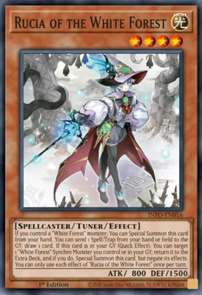 Rucia of the White Forest INFO-EN016 card from The Infinite Forbidden