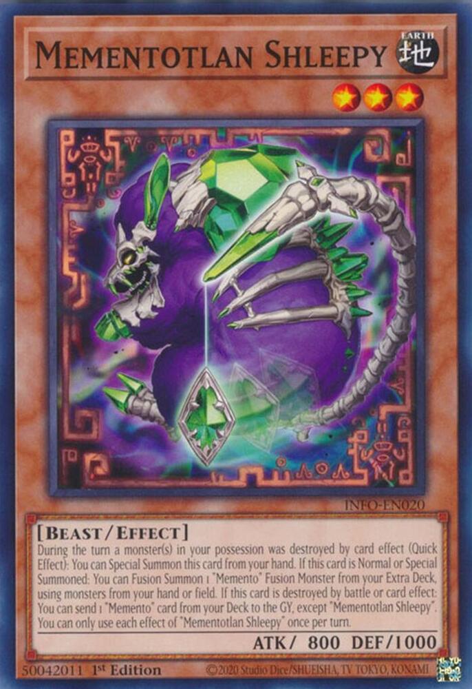 Mementotlan Shleepy INFO-EN020 card from The Infinite Forbidden