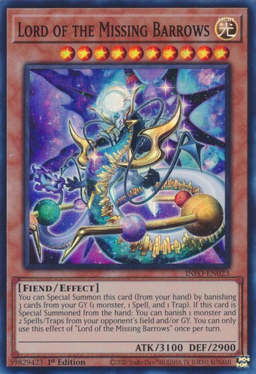 Lord of the Missing Barrows INFO-EN023 card from The Infinite Forbidden