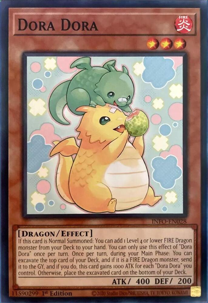 Dora Dora INFO-EN028 card from The Infinite Forbidden