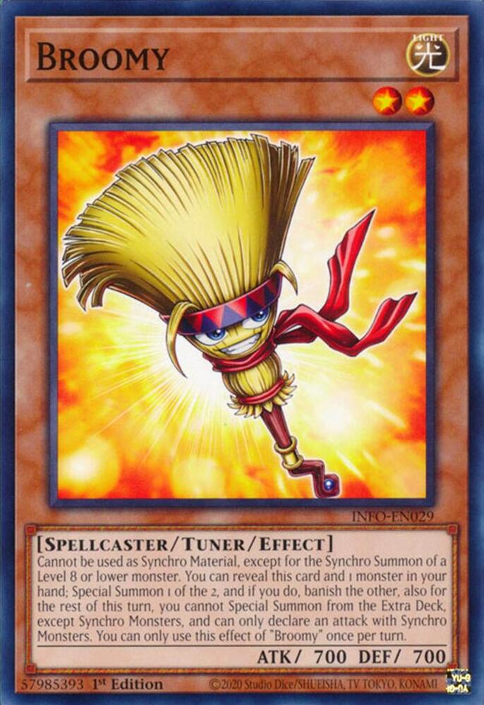 Broomy INFO-EN029 card from The Infinite Forbidden