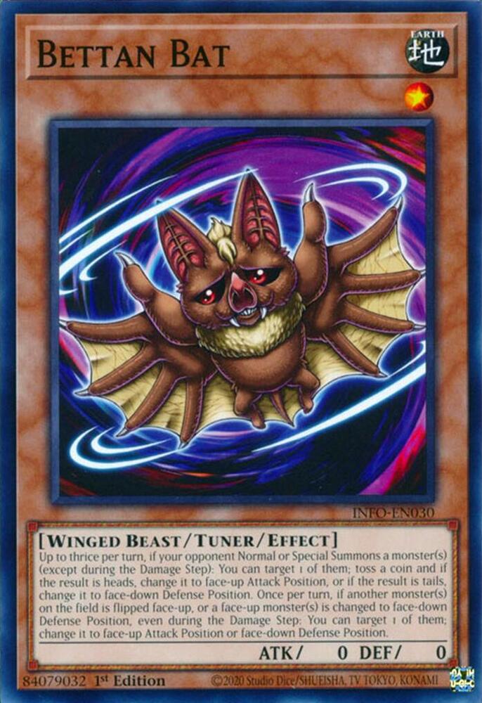 Bettan Bat INFO-EN030 card from The Infinite Forbidden