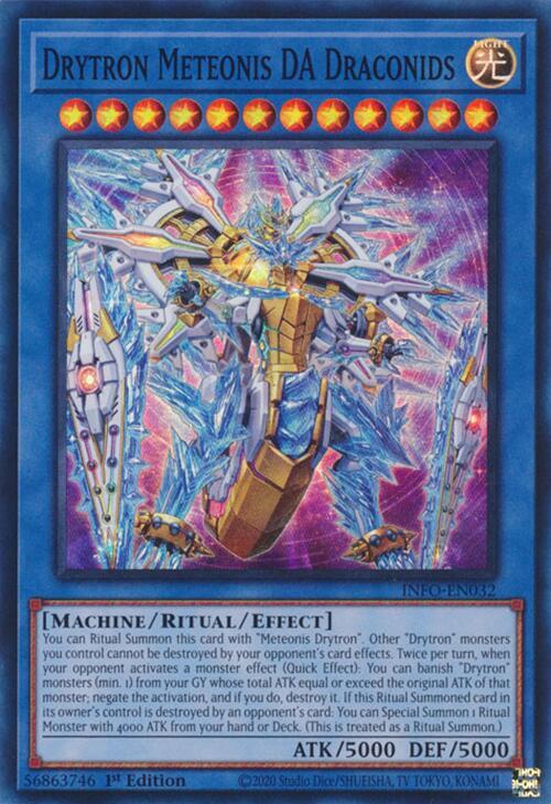 Drytron Meteonis DA Draconids INFO-EN032 card from The Infinite Forbidden