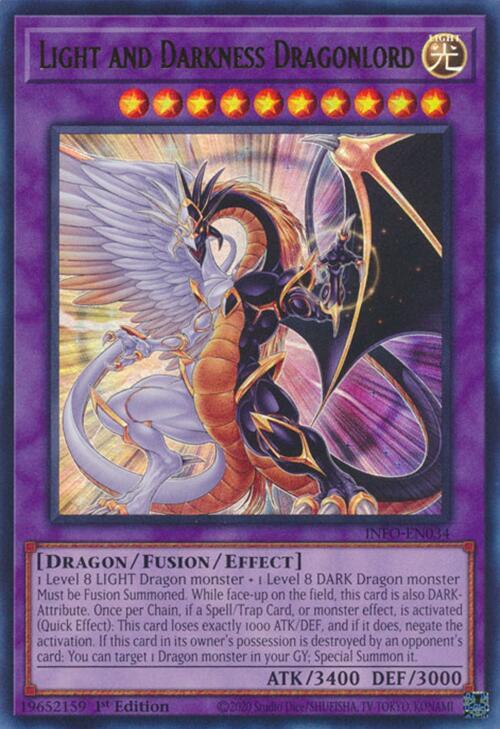 Light and Darkness Dragonlord INFO-EN034 card from The Infinite Forbidden