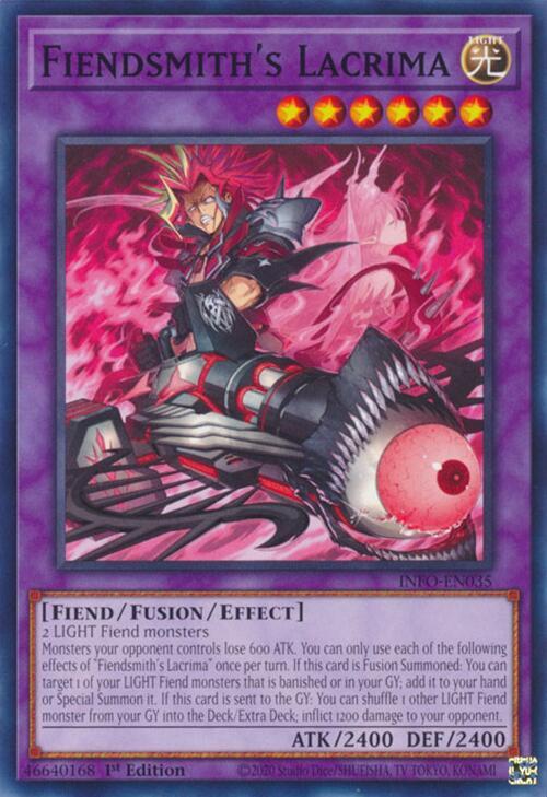 Fiendsmith's Lacrima INFO-EN035 card from The Infinite Forbidden