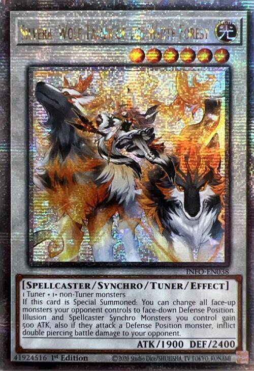 Silvera, Wolf Tamer of the White Forest (Quarter Century Secret Rare) INFO-EN038 card from The Infinite Forbidden