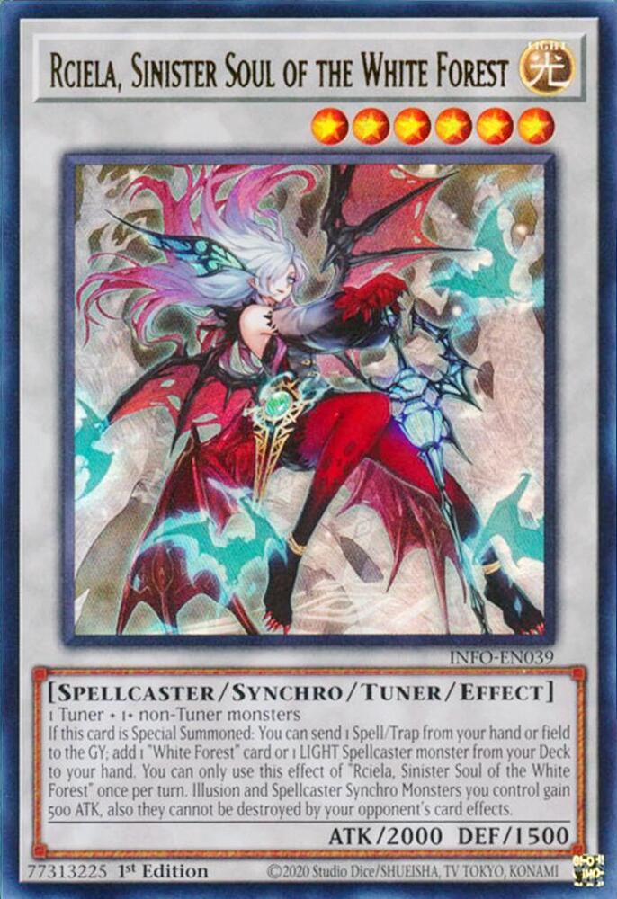 Rciela, Sinister Soul of the White Forest INFO-EN039 card from The Infinite Forbidden