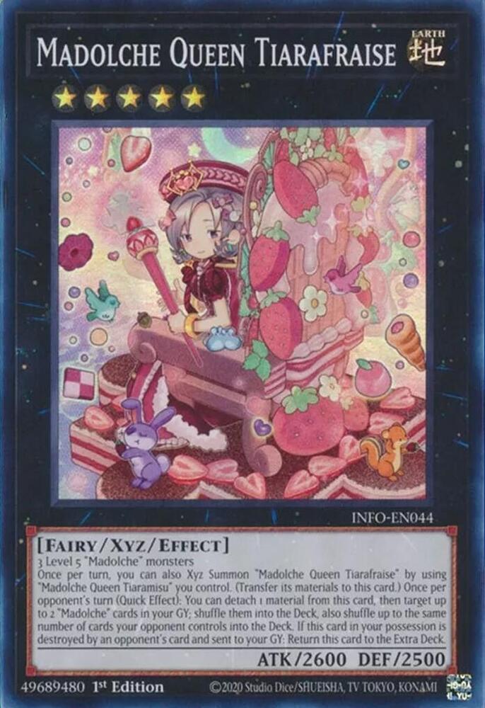 Madolche Queen Tiarafraise INFO-EN044 card from The Infinite Forbidden