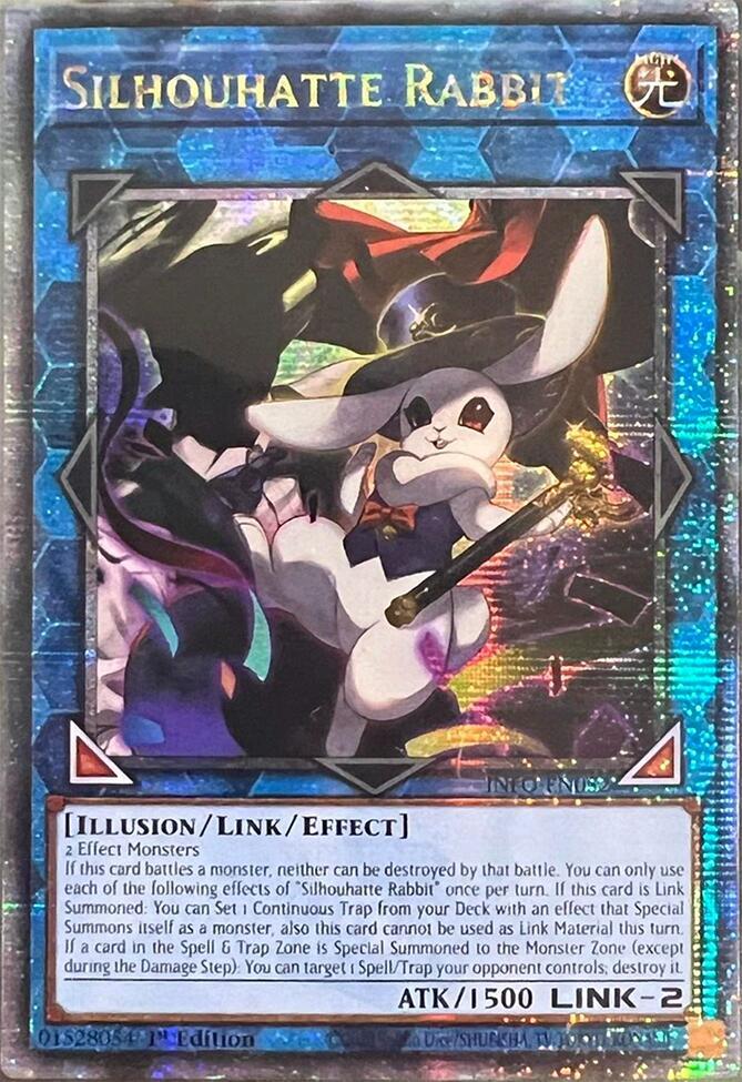 Silhouhatte Rabbit (Quarter Century Secret Rare) INFO-EN052 card from The Infinite Forbidden