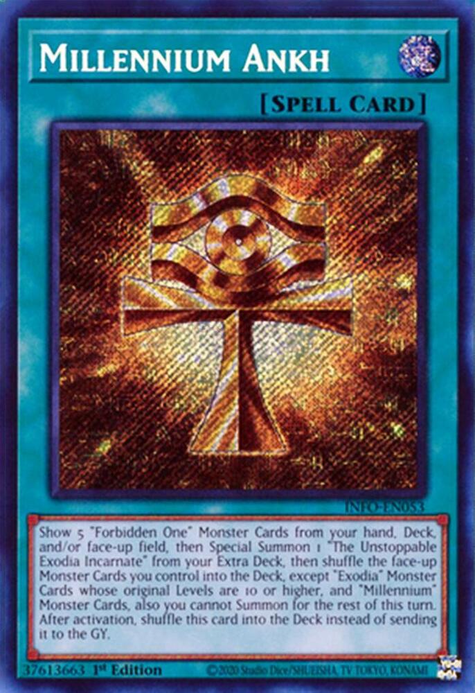 Millennium Ankh INFO-EN053 card from The Infinite Forbidden