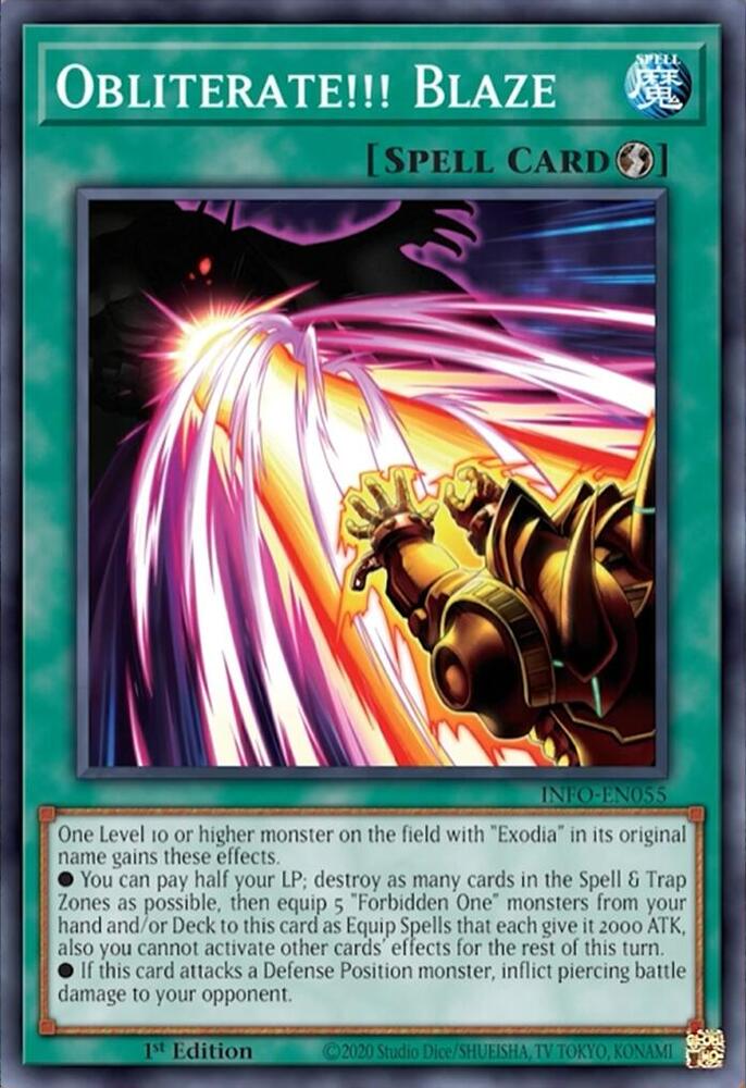 Obliterate!!! Blaze INFO-EN055 card from The Infinite Forbidden