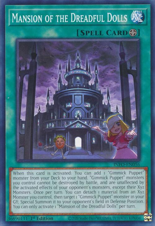 Mansion of the Dreadful Dolls INFO-EN056 card from The Infinite Forbidden