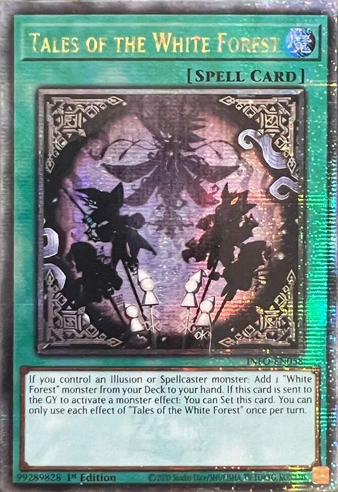 Tales of the White Forest (Quarter Century Secret Rare) INFO-EN058 card from The Infinite Forbidden