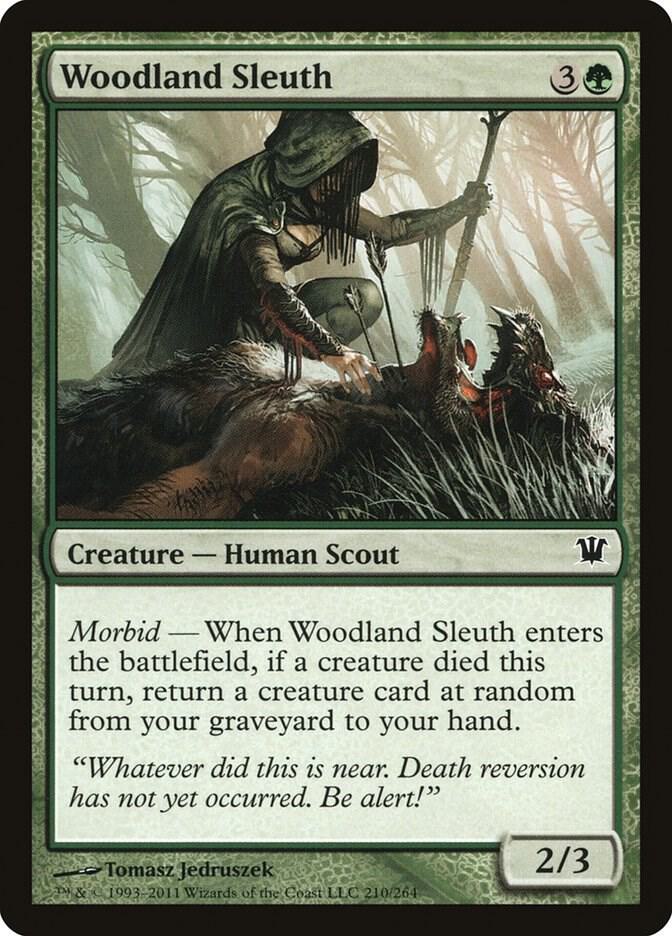 Woodland Sleuth 210 card from Innistrad