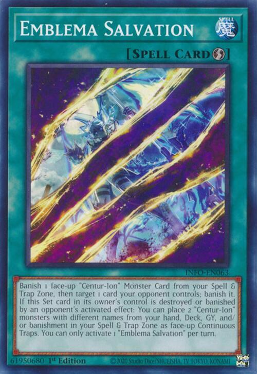 Emblema Salvation INFO-EN063 card from The Infinite Forbidden
