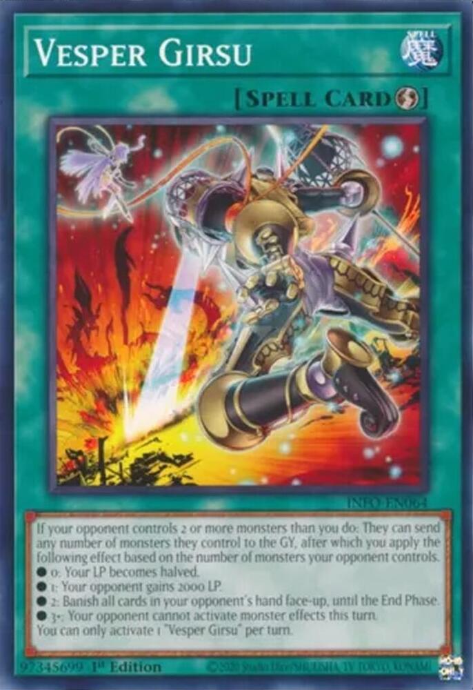 Vesper Girsu INFO-EN064 card from The Infinite Forbidden