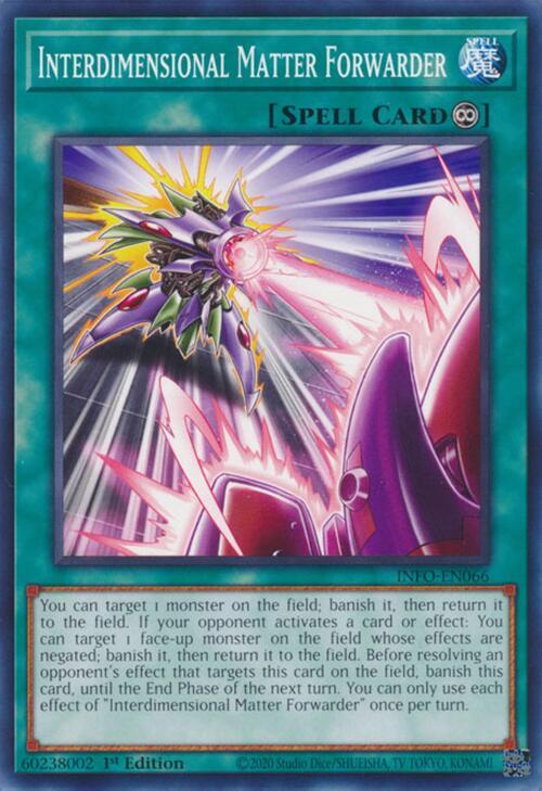 Interdimensional Matter Forwarder INFO-EN066 card from The Infinite Forbidden