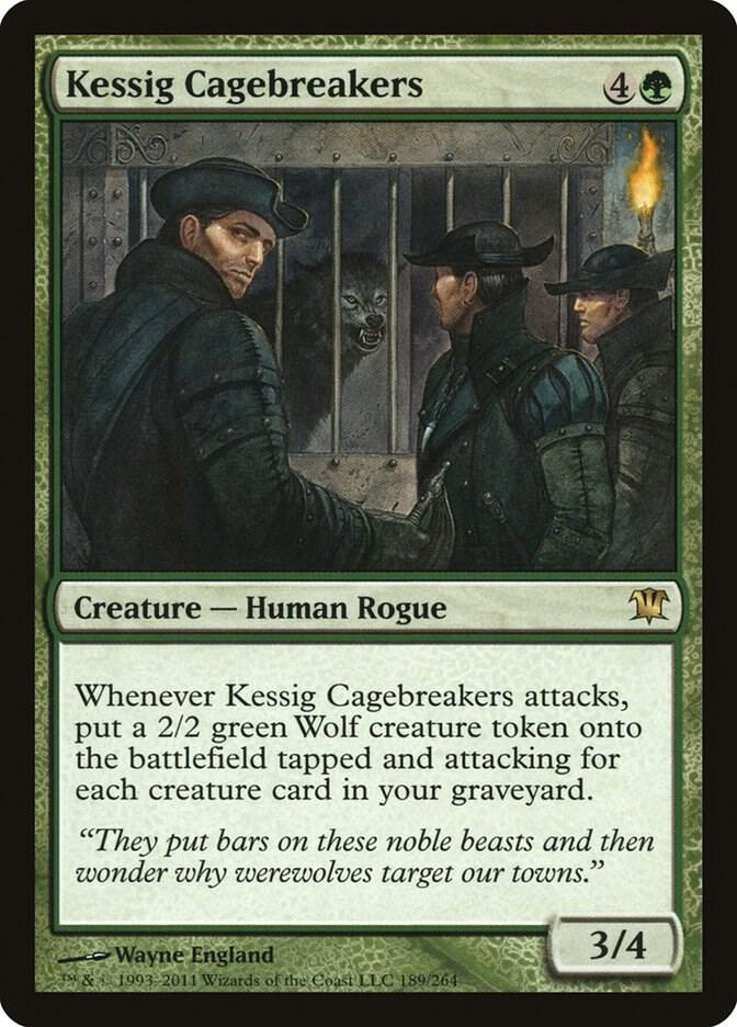 Kessig Cagebreakers 189 card from Innistrad