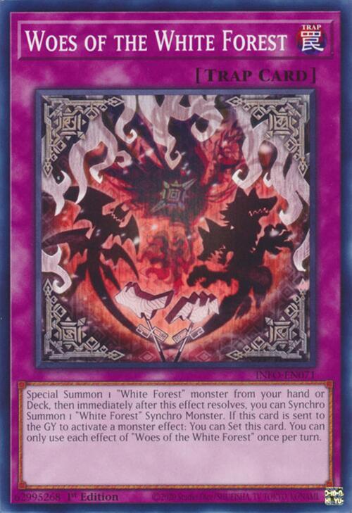 Woes of the White Forest INFO-EN071 card from The Infinite Forbidden