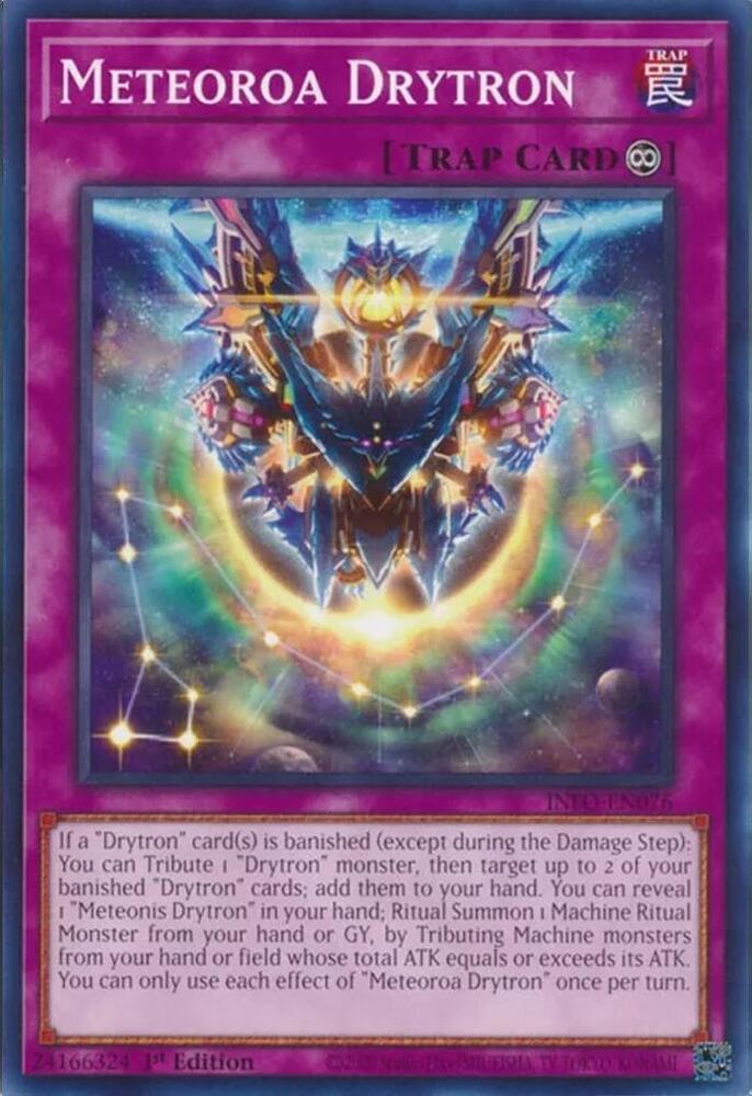 Meteoroa Drytron INFO-EN076 card from The Infinite Forbidden