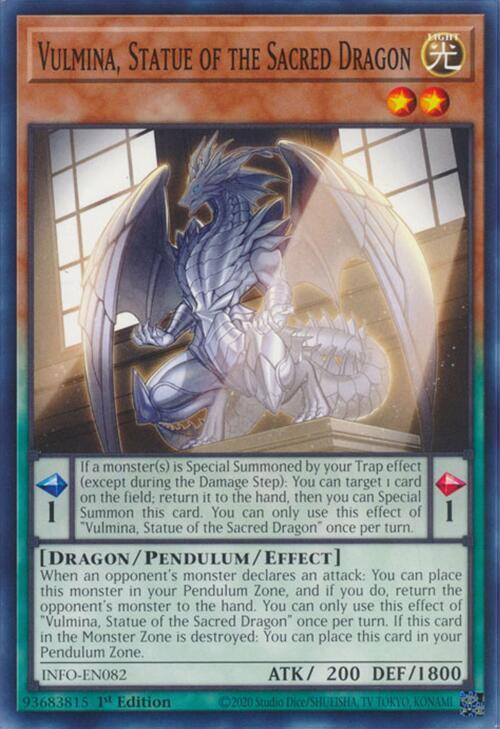 Vulmina, Statue of the Sacred Dragon INFO-EN082 card from The Infinite Forbidden