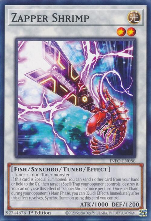 Zapper Shrimp INFO-EN088 card from The Infinite Forbidden