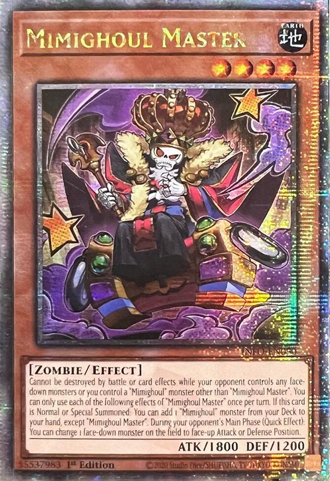 Mimighoul Master (Quarter Century Secret Rare) INFO-EN090 card from The Infinite Forbidden