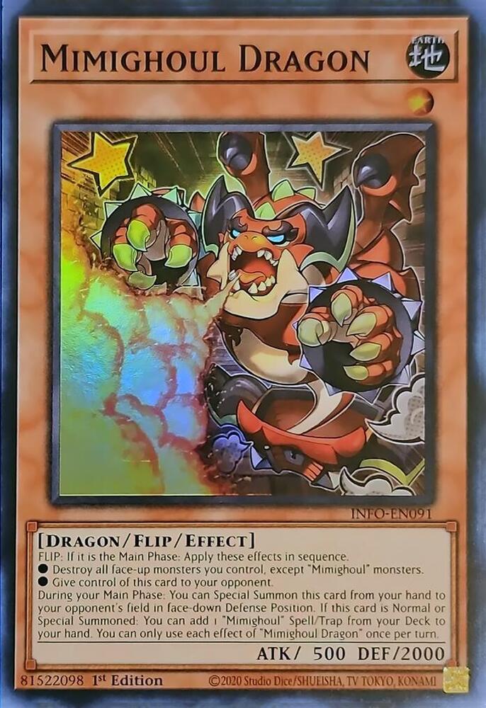 Mimighoul Dragon INFO-EN091 card from The Infinite Forbidden