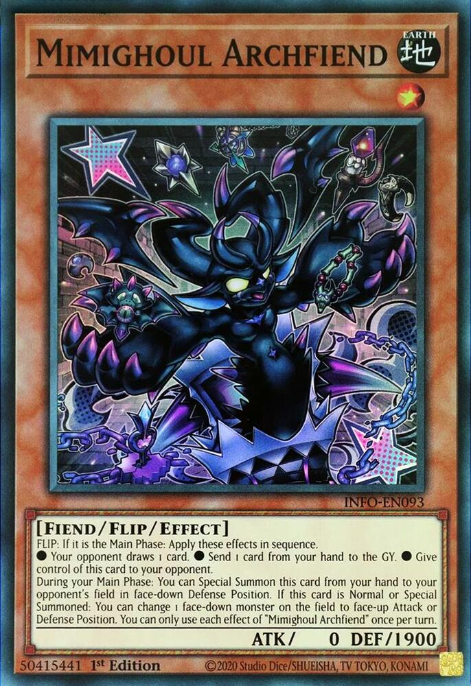 Mimighoul Archfiend INFO-EN093 card from The Infinite Forbidden